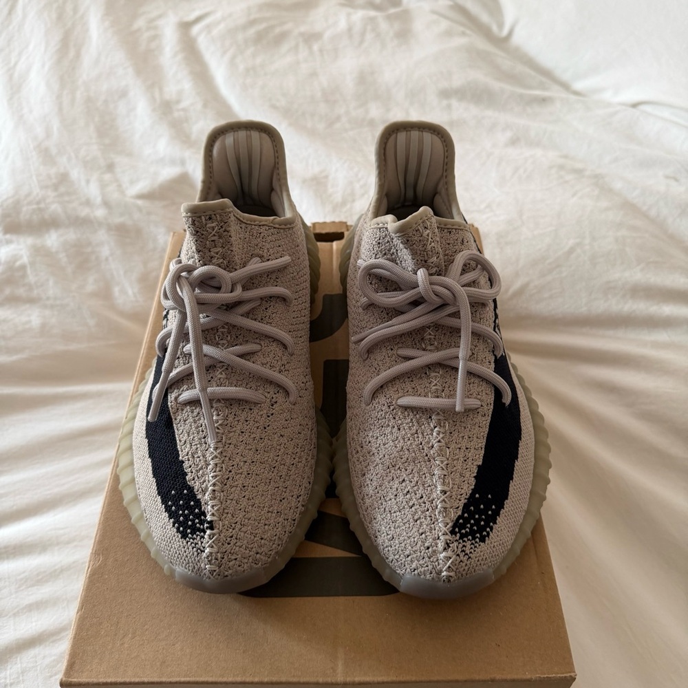 Adidas Yeezy Boost 350 V2 with Black and Tan Accents - Picture 2 of 6